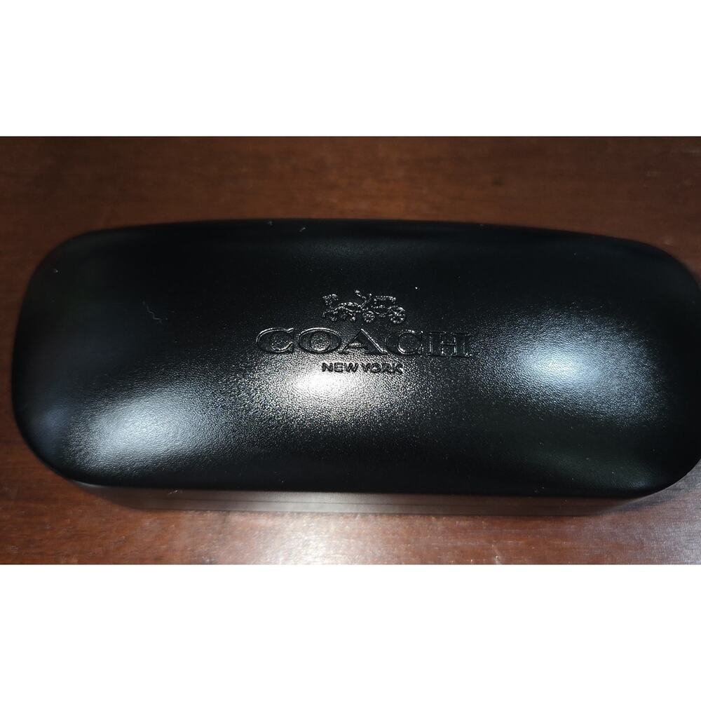 Black Leather Coach Glasses Sunglasses Case (Hard Case)